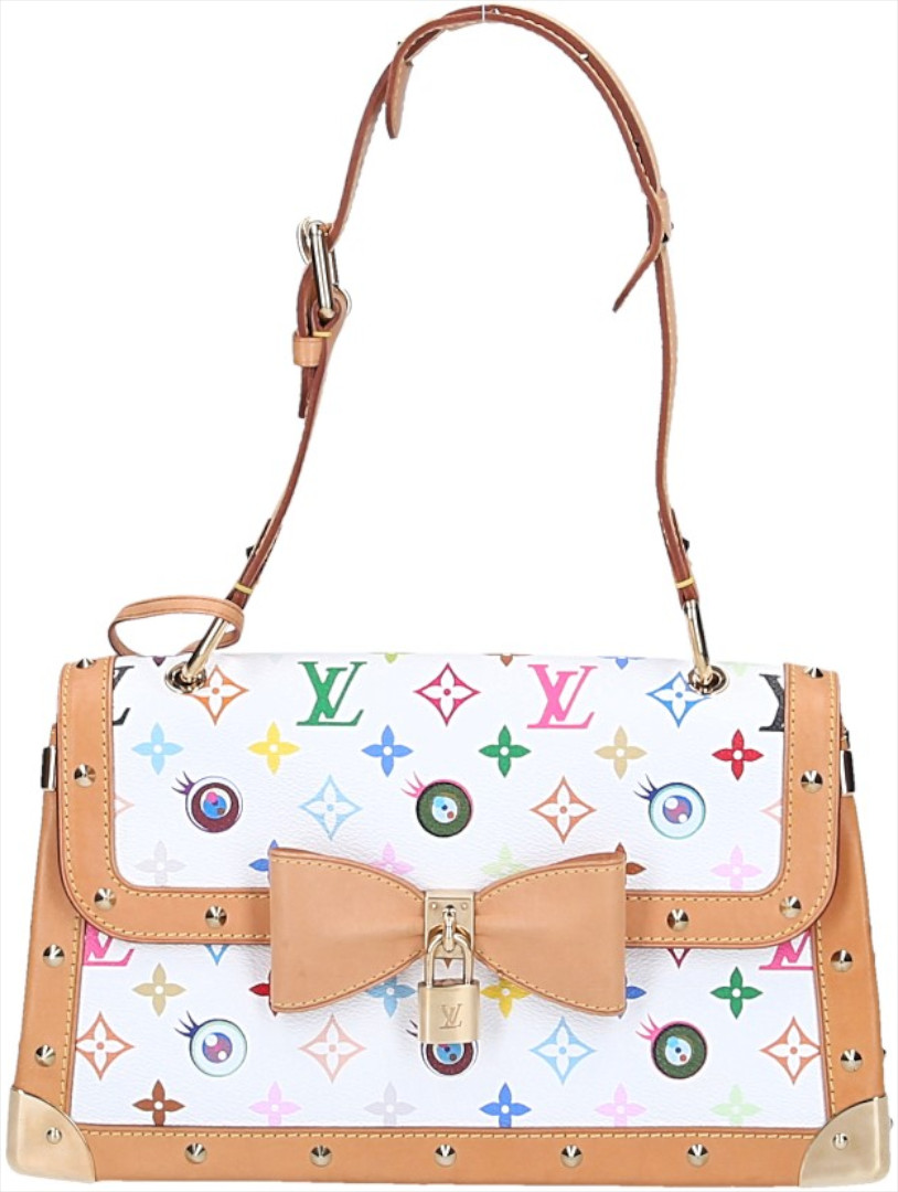 LOUIS VUITTON 'EYE NEED YOU' HANDTASCHE AUS MONOGRAM EYE LOVE MULTICOLORE CANVAS IN BLANC (M92051)