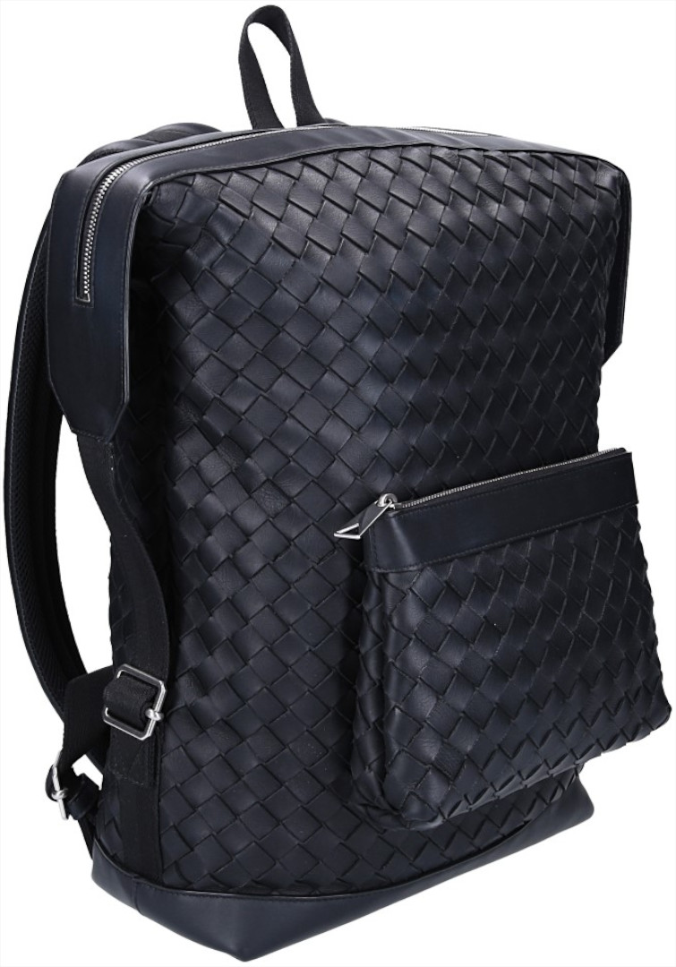 BOTTEGA VENETA SMALL INTRECCIATO RUCKSACK AUS KALBSLEDER IN SCHWARZ