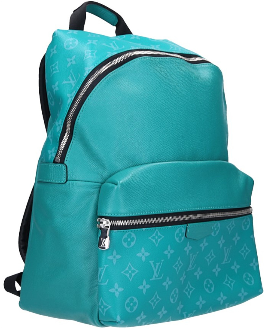 LOUIS VUITTON DISCOVERY RUCKSACK AUS MONOGRAM CANVAS UNG TAÏGA LEDER IN VERT AMAZON (M30227)