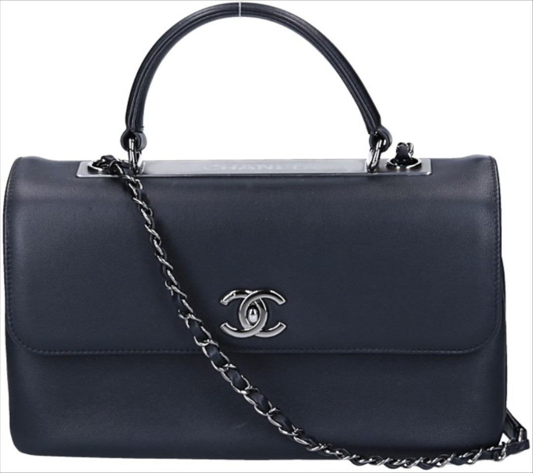 CHANEL PATTENTASCHE 'TRENDY CC' AUS KALBSLEDER IN SCHWARZ MIT SHW