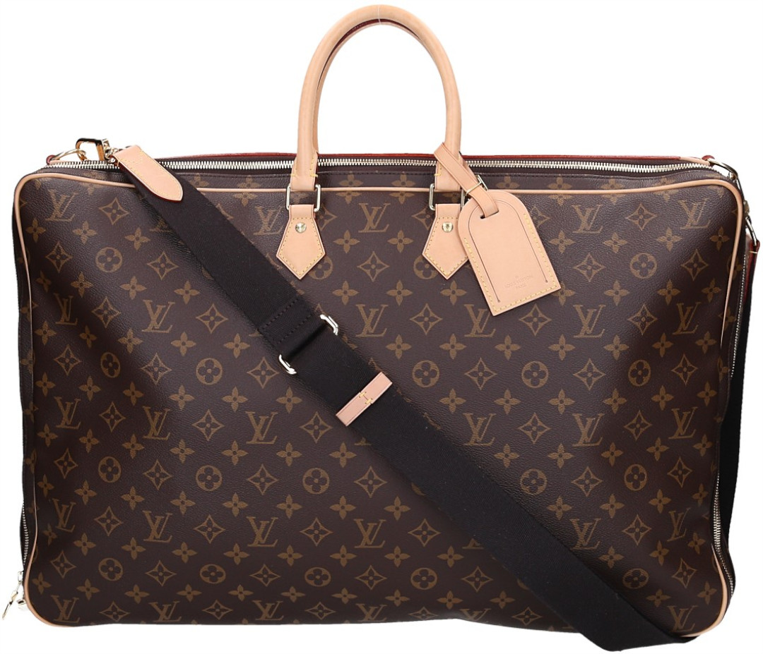 LOUIS VUITTON KLEIDERSCHUTZHÜLLE - 2 KLEIDERBÜGEL AUS MONOGRAM CANVAS (M43687)