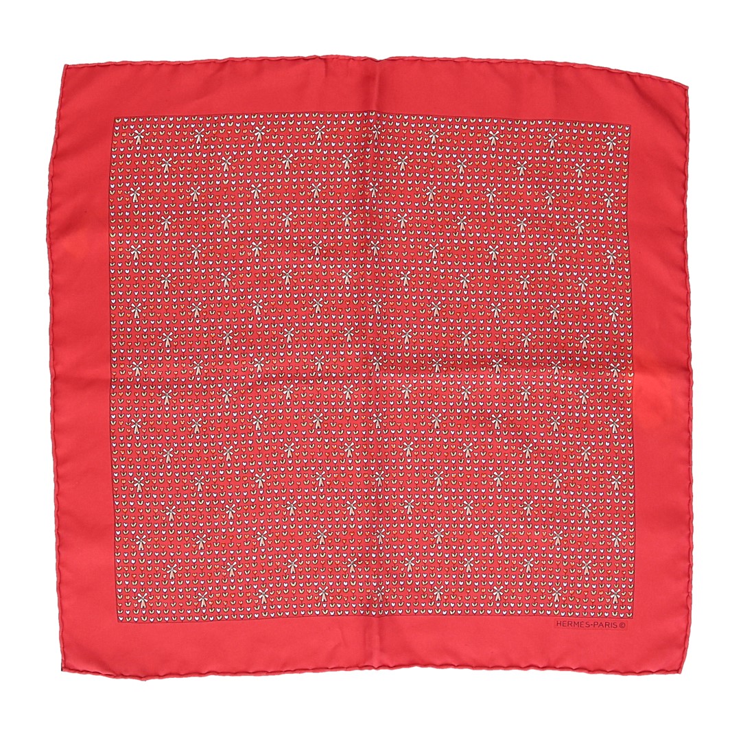 HERMÈS EINSTECKTUCH - POCKET SQUARE - GAVROCHE 45 x 45 CM AUS SEIDE