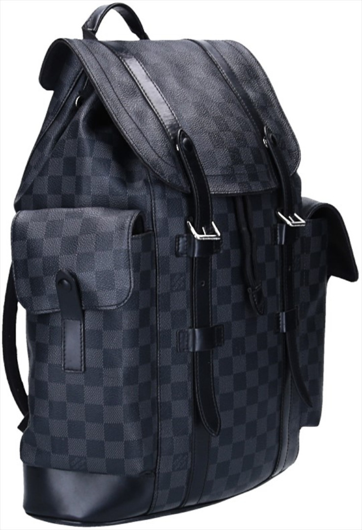 LOUIS VUITTON CHRISTOPHER MM RUCKSACK AUS DAMIER GRAPHITE CANVAS (N41379)