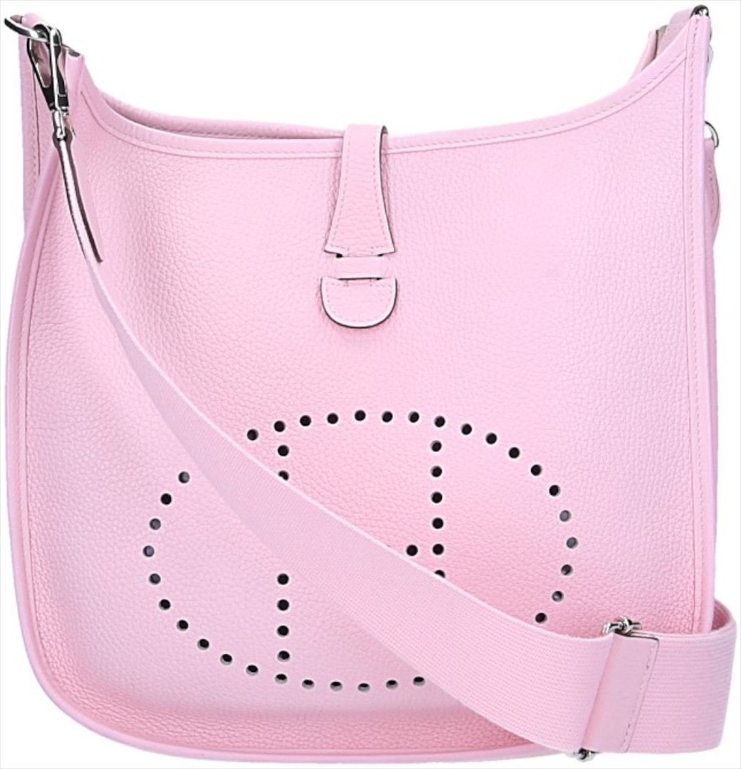 HERMÈS ÉVELYNE III 29 HANDTASCHE AUS TAURILLON CLEMENCE LEDER IN ROSE SAKURA MIT PHW